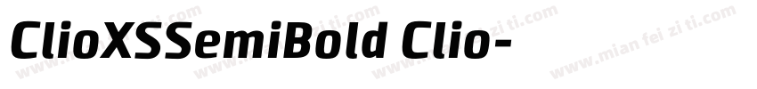 ClioXSSemiBold Clio字体转换